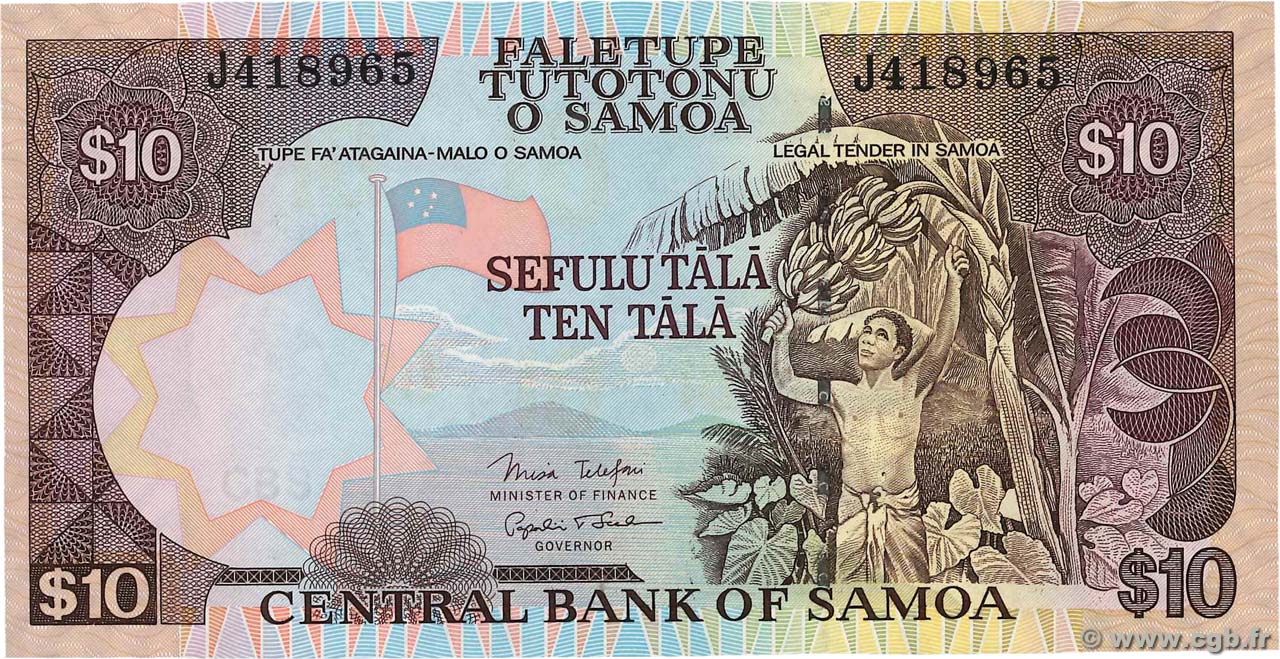 10 Tala SAMOA  2002 P.34b ST