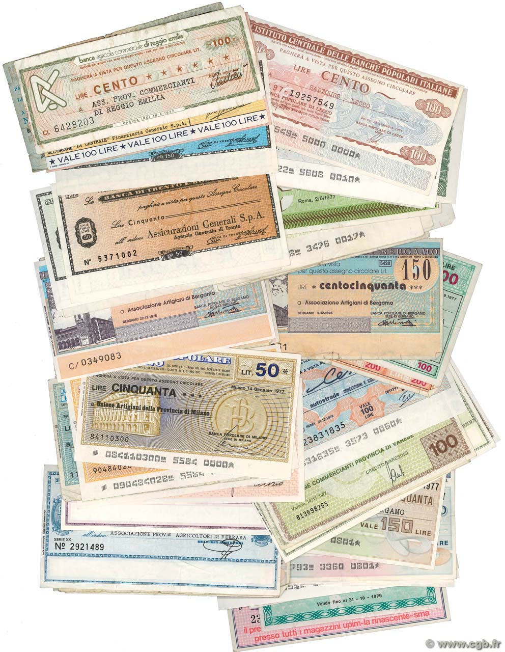 Lot de 50 billets ITALY  1900 P.LOT VF
