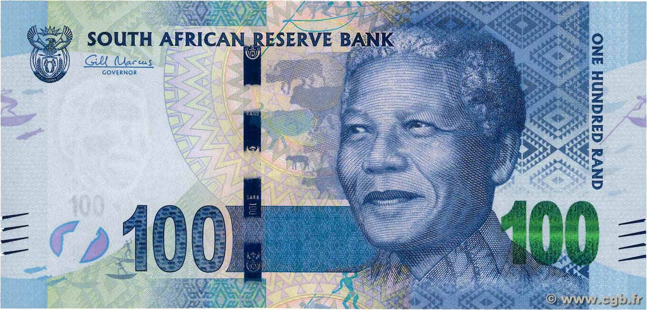 100 Rand SUDÁFRICA  2012 P.136 FDC