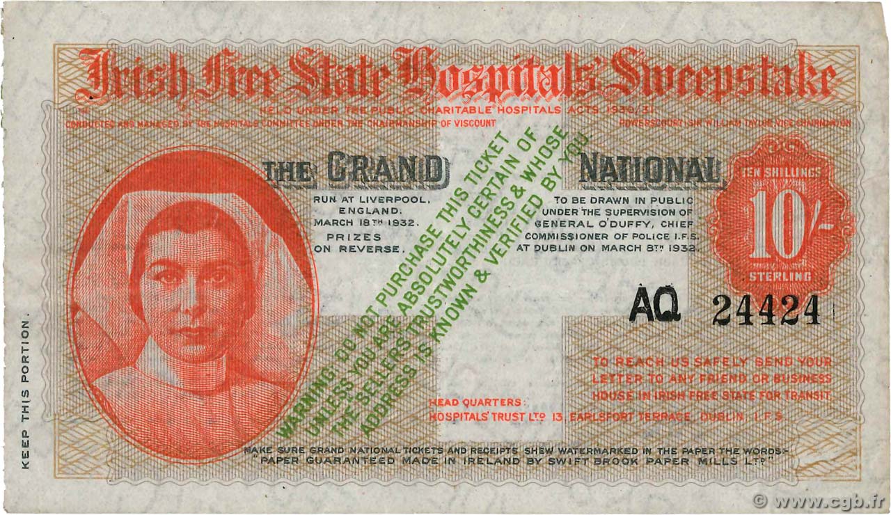 10 Shillings IRLANDA  1932  BB