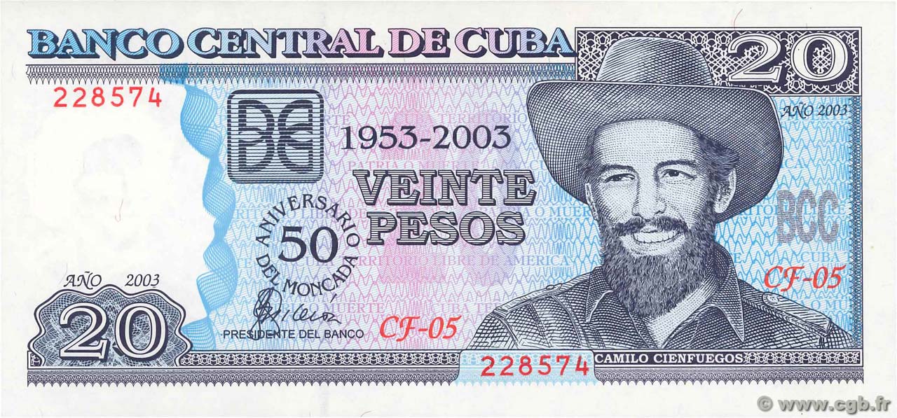 20 Pesos CUBA  2013 P.126 NEUF