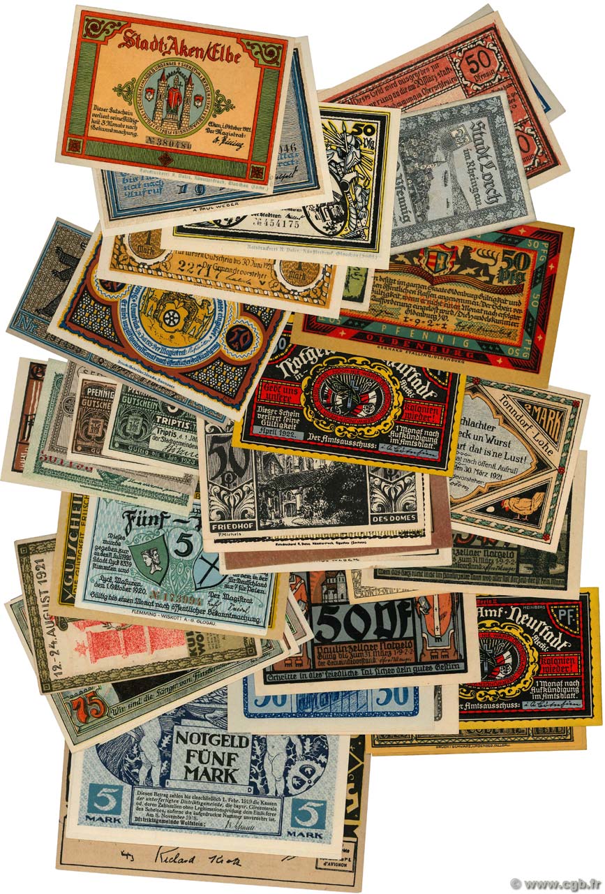 Lot de 50 billets  ALEMANIA  1923 P.LOT SC+