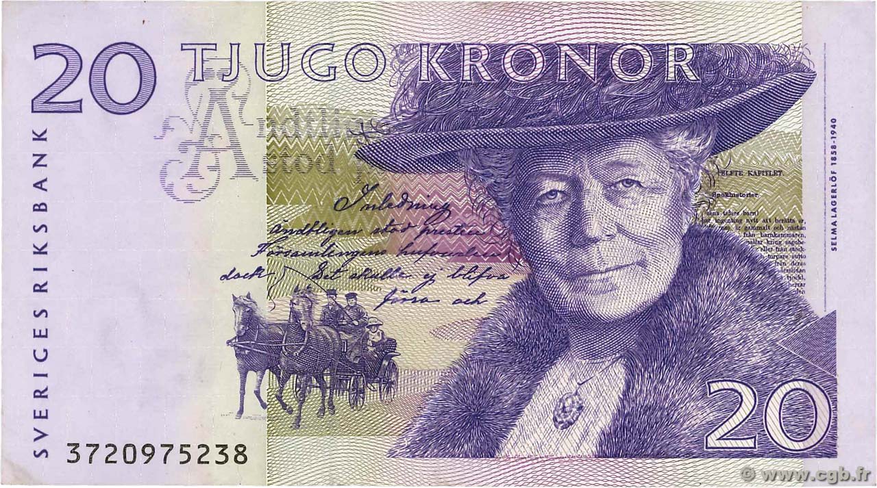 20 Kronor SUÈDE  2003 P.63b VF