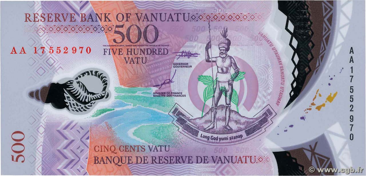 500 Vatu VANUATU  2017 P.18 ST