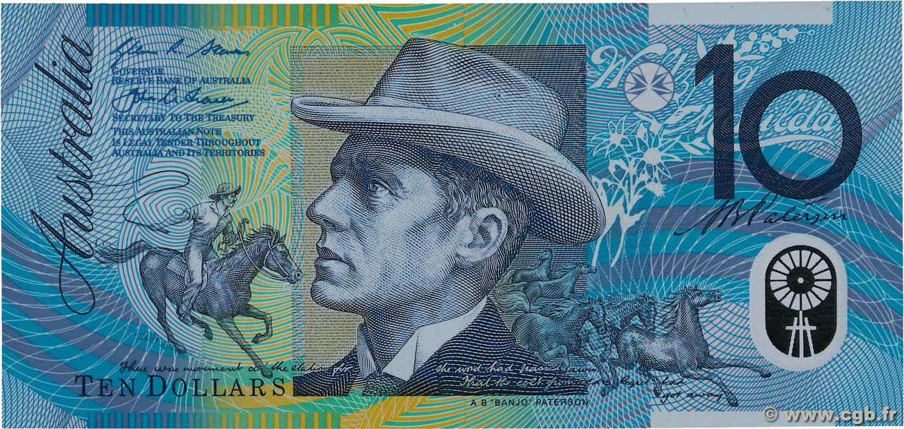 10 Dollars AUSTRALIE  2015 P.58h NEUF