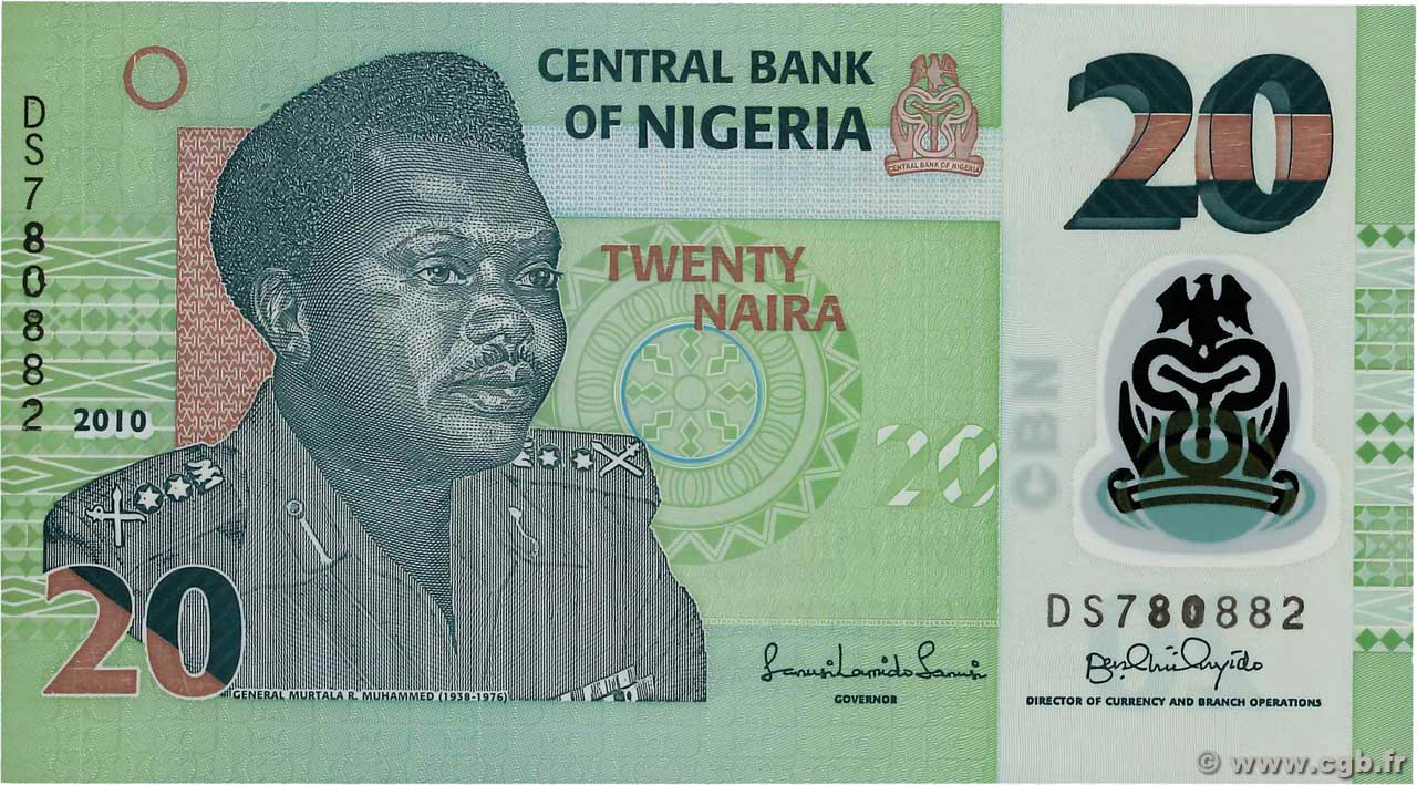 20 Naira NIGERIA  2010 P.34f NEUF