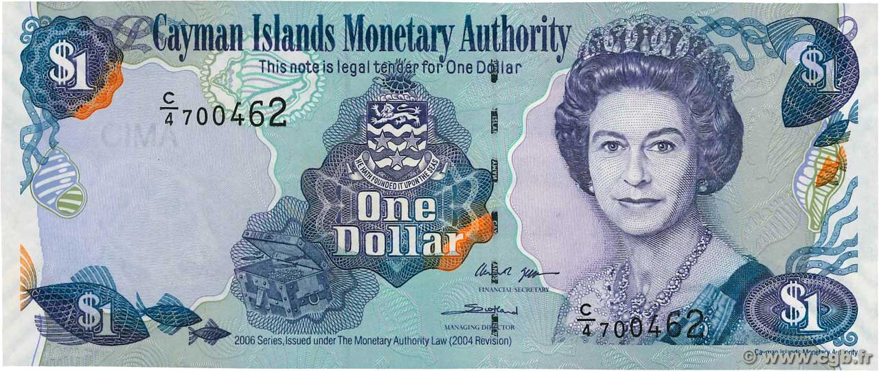 1 Dollar CAYMANS ISLANDS  2006 P.33d UNC-