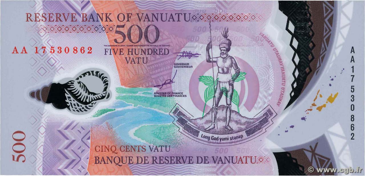 500 Vatu VANUATU  2017 P.18 NEUF