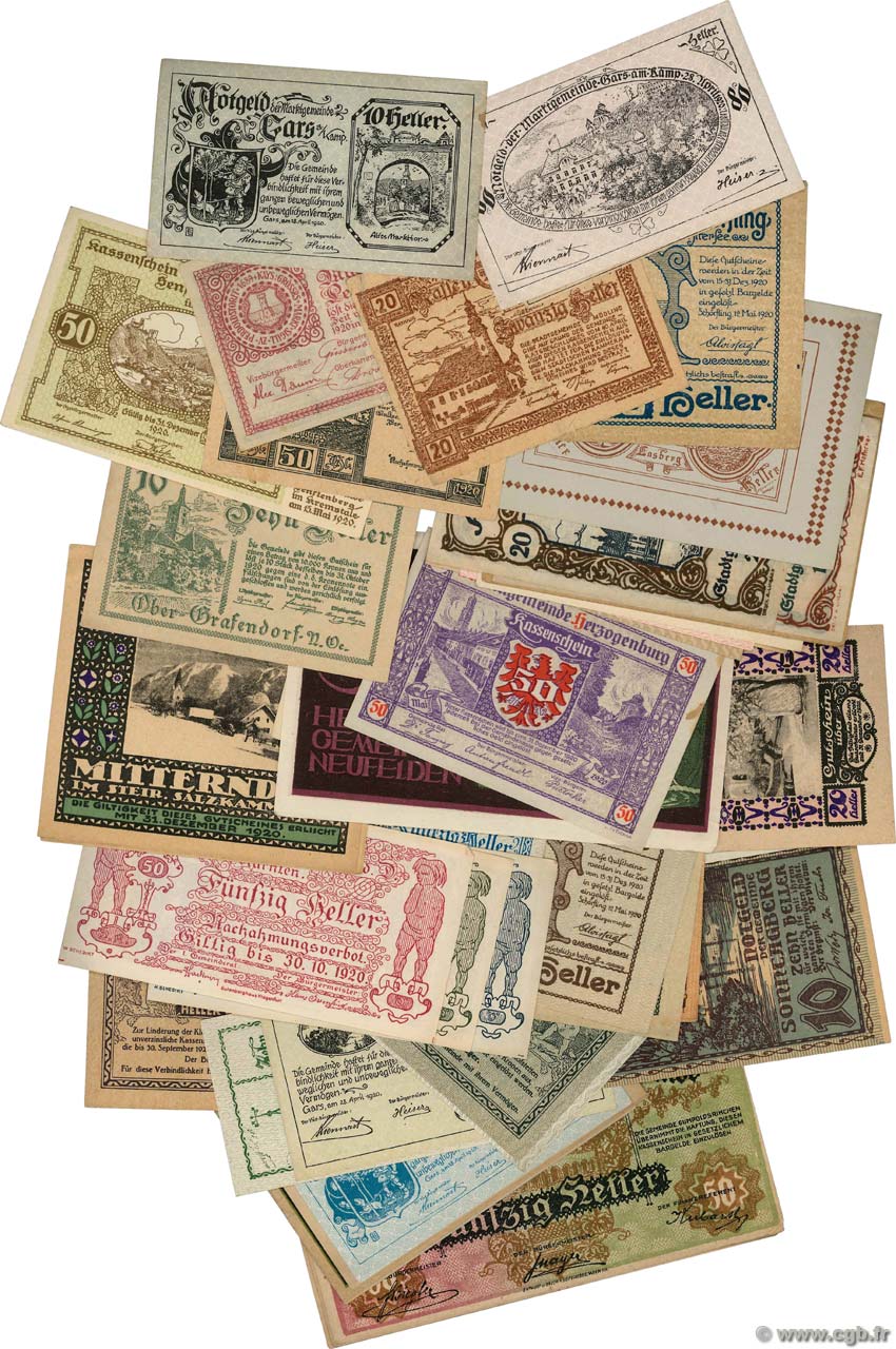 Lot de 50 Billets  AUSTRIA  1923 P.LOT q.FDC