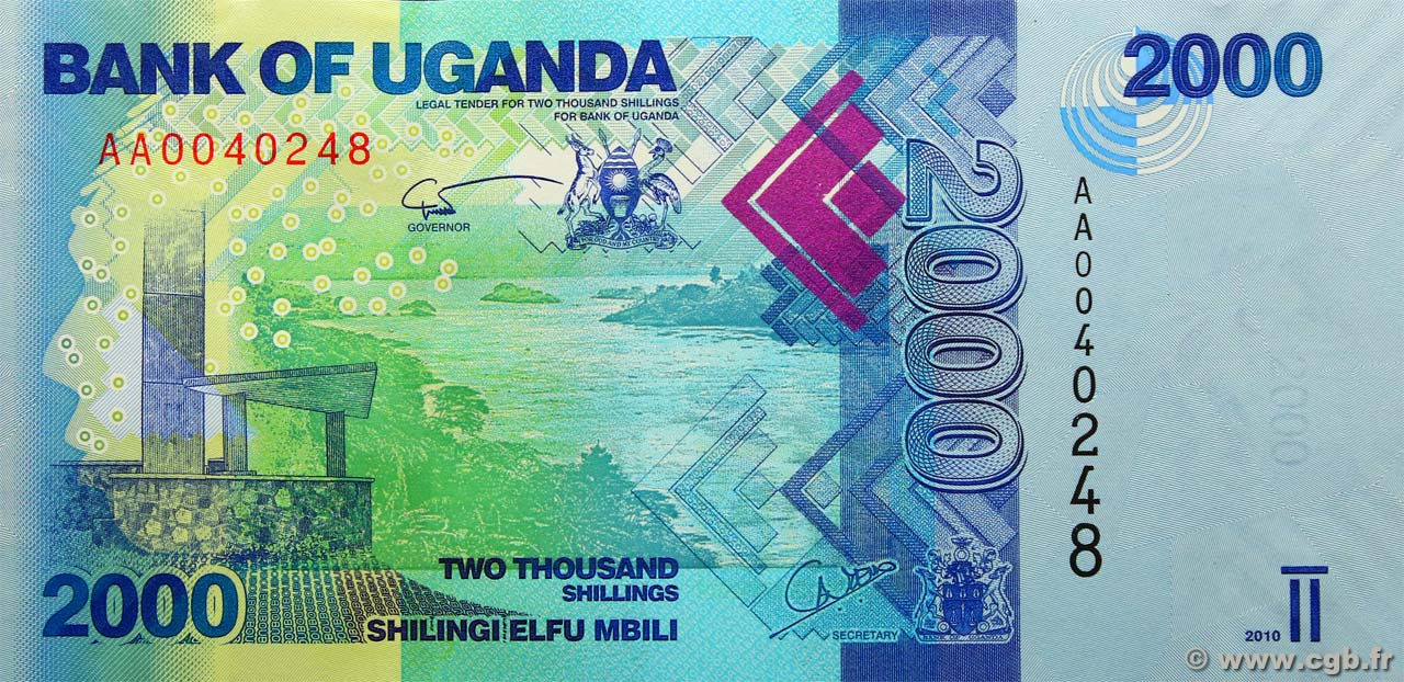 2000 Shillings OUGANDA  2010 P.50a NEUF