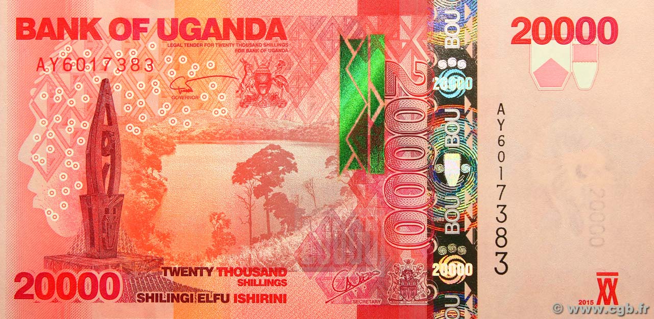 20000 Shillings OUGANDA  2015 P.53c NEUF