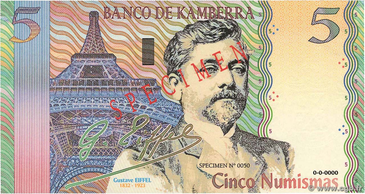 5 Numismas Spécimen AUSTRALIA  2012 P.- UNC