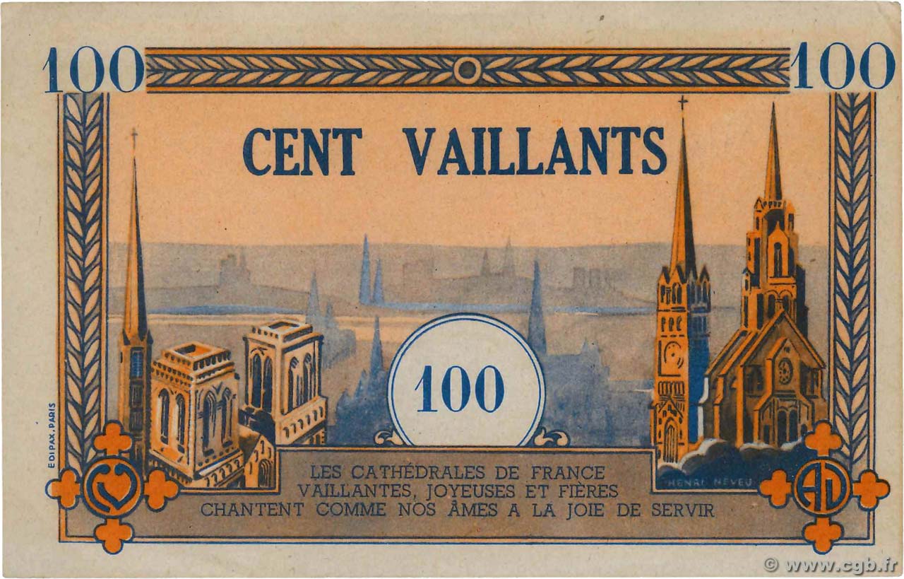 100 Vaillants FRANCE regionalism and miscellaneous  1930  VF