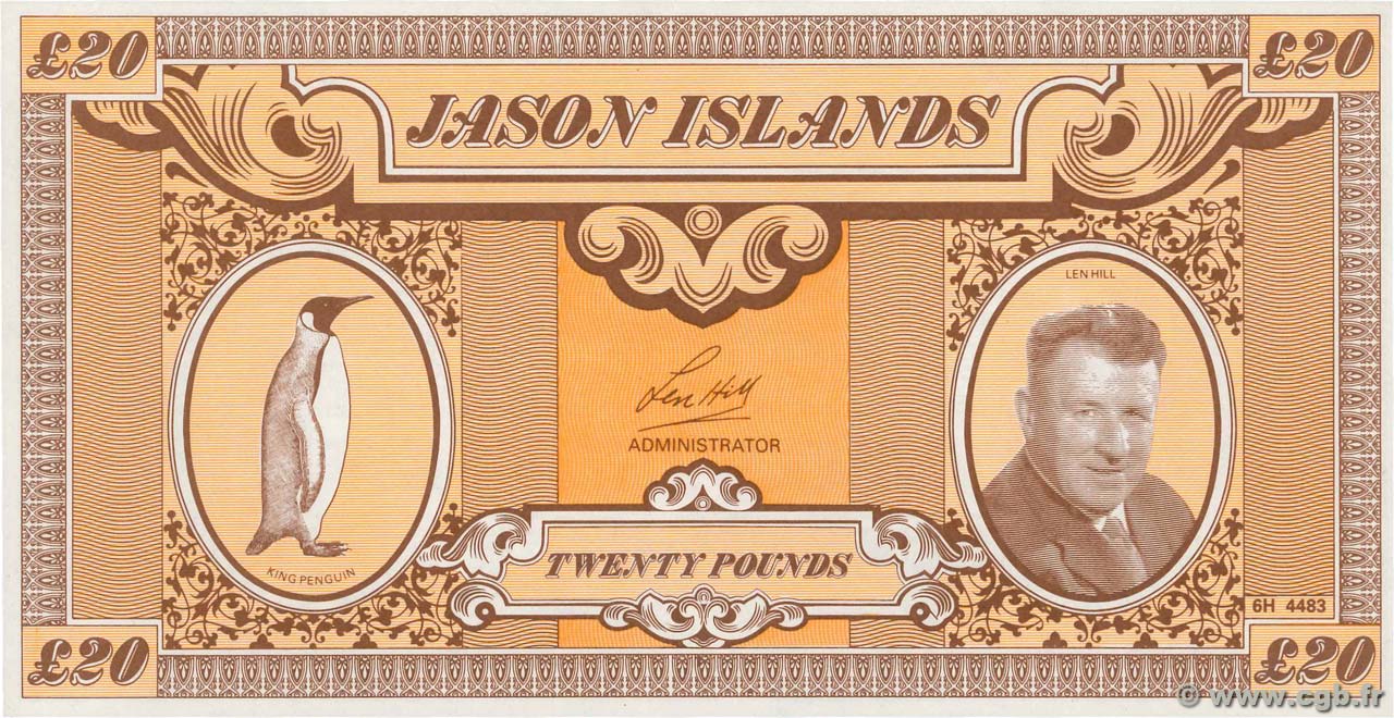20 Pounds JASON S ISLANDS  2007  UNC-