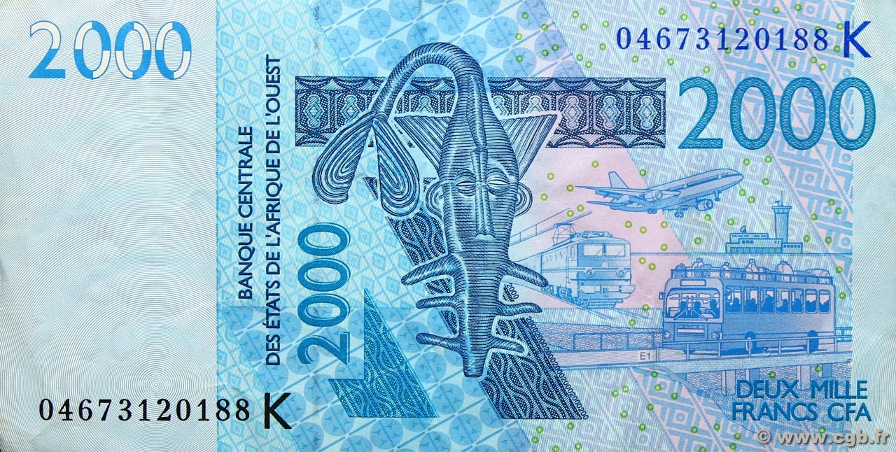 2000 Francs ÉTATS DE L AFRIQUE DE L OUEST  2004 P.716Kb pr.TTB