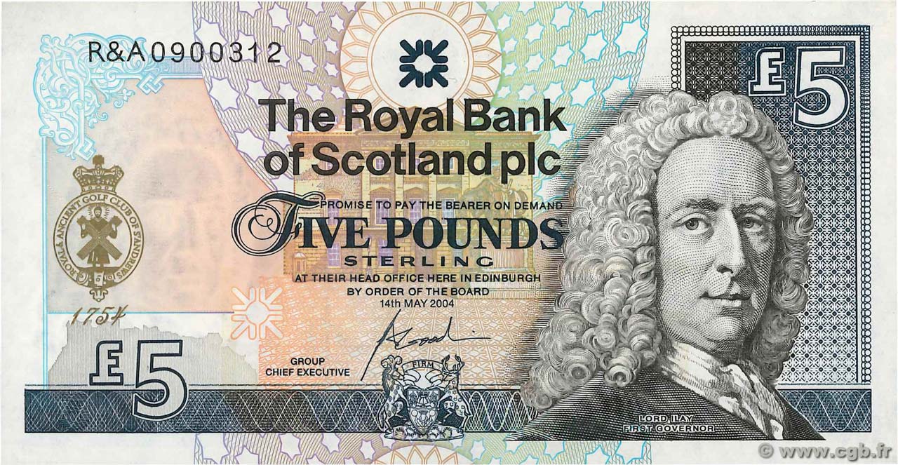 5 Pounds Commémoratif SCOTLAND  2004 P.363 UNC