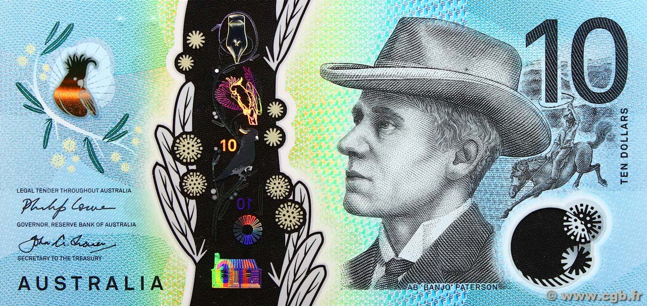 10 Dollars AUSTRALIA  2017 P.New UNC