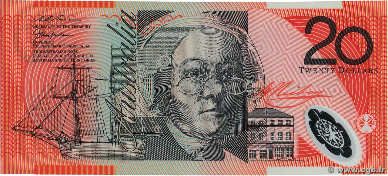 20 Dollars AUSTRALIA  1998 P.53b UNC
