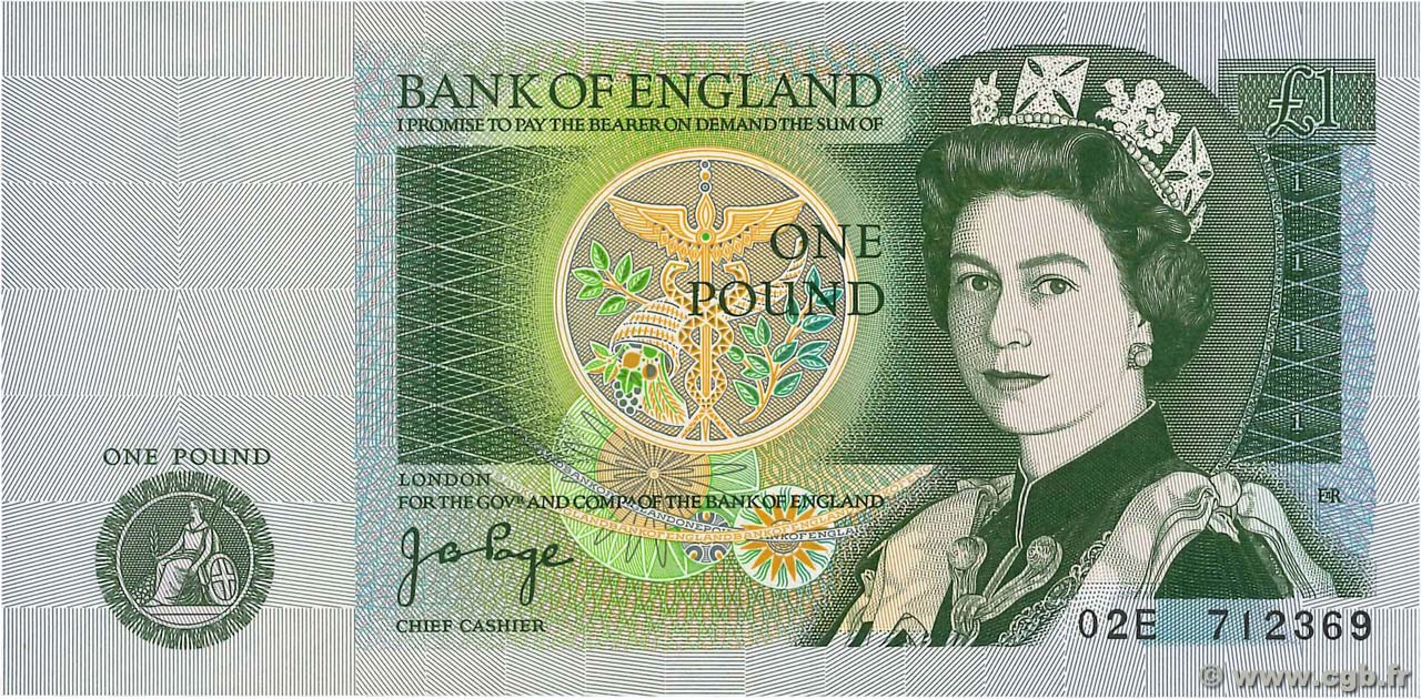 1 Pound ENGLAND  1978 P.377a UNC