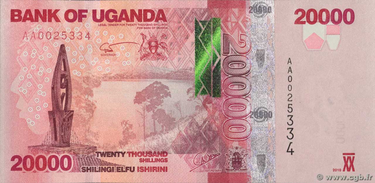 20000 Shillings OUGANDA  2010 P.53a NEUF