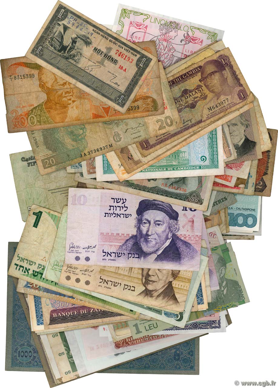 Lot de 100 billets LOTS  1900 P.LOT TB