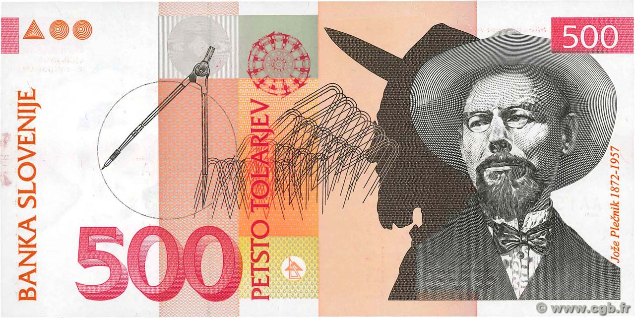 500 Tolarjev SLOVENIA  1992 P.16a FDC