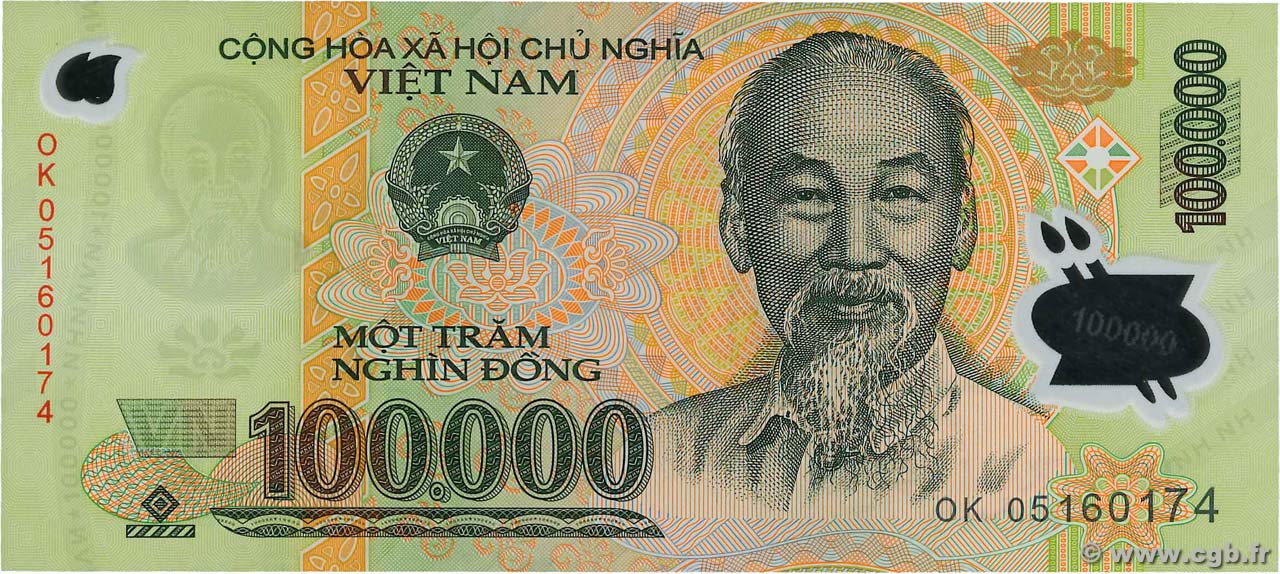 100000 Dong VIETNAM  2005 P.122b FDC