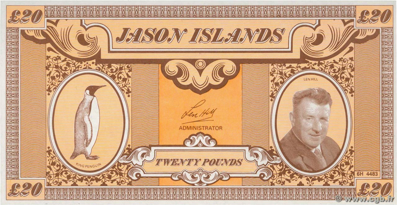 20 Pounds JASON S ISLANDS  2007  UNC