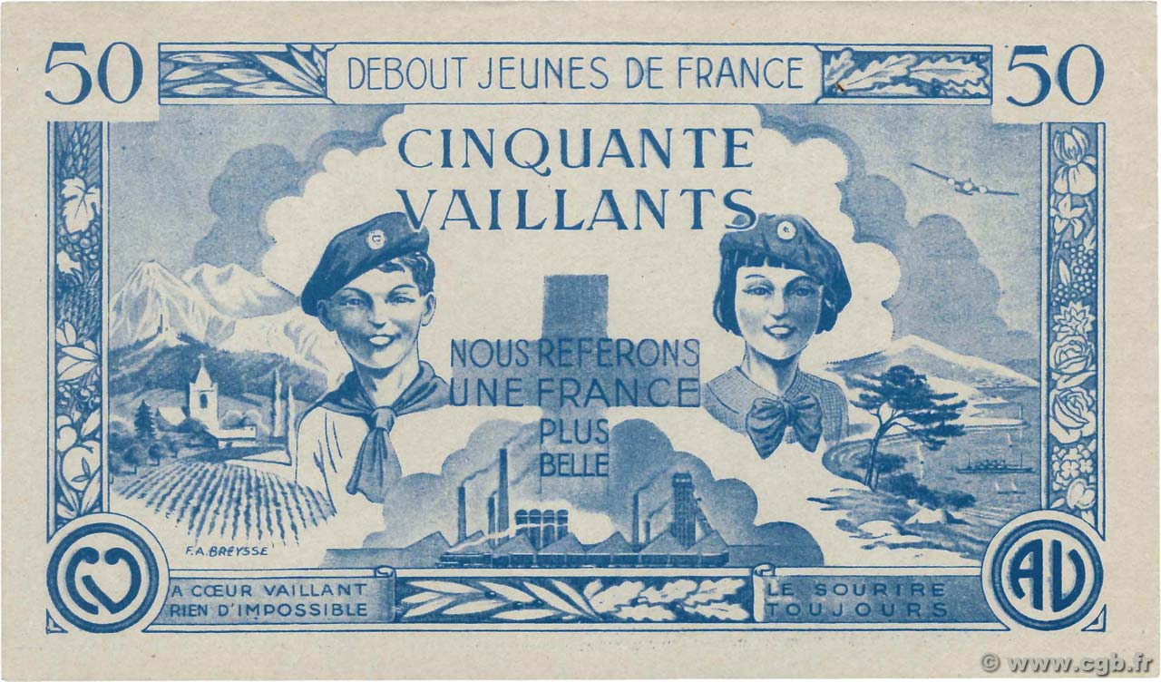 50 Vaillants FRANCE regionalism and miscellaneous  1930  VF