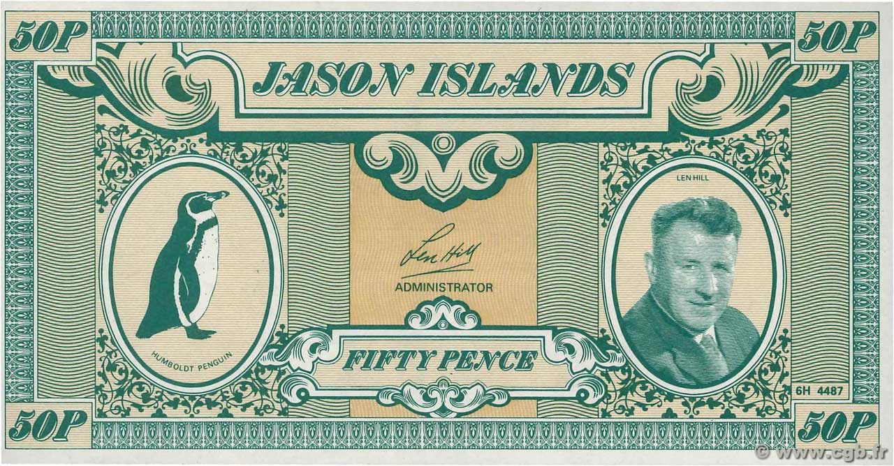 50 Pence JASON S ISLANDS  2007  ST