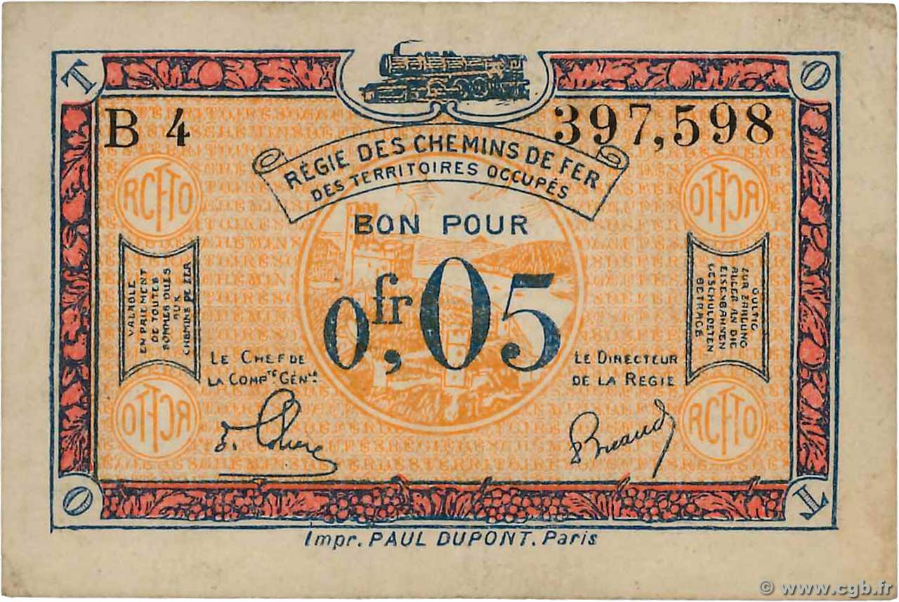 0,05 Franc FRANCE regionalismo e varie  1923 JP.135.01 BB