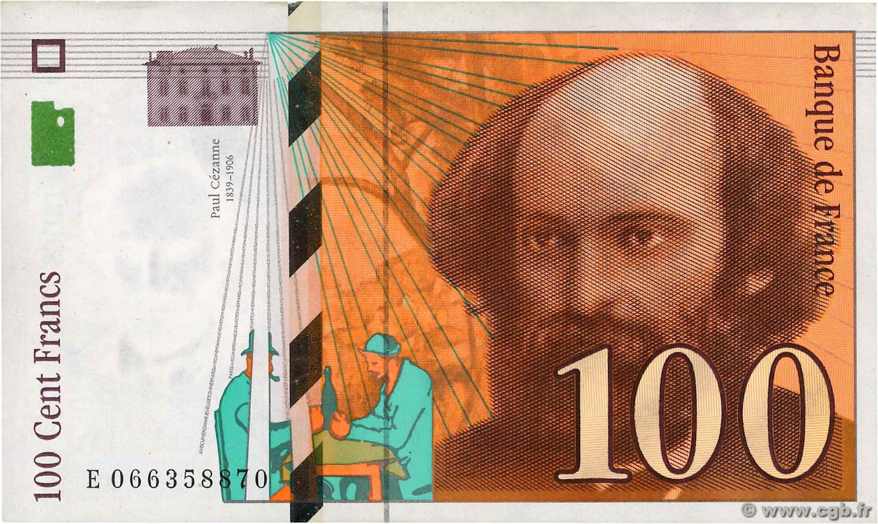 100 Francs CÉZANNE FRANCIA  1998 F.74.02 AU
