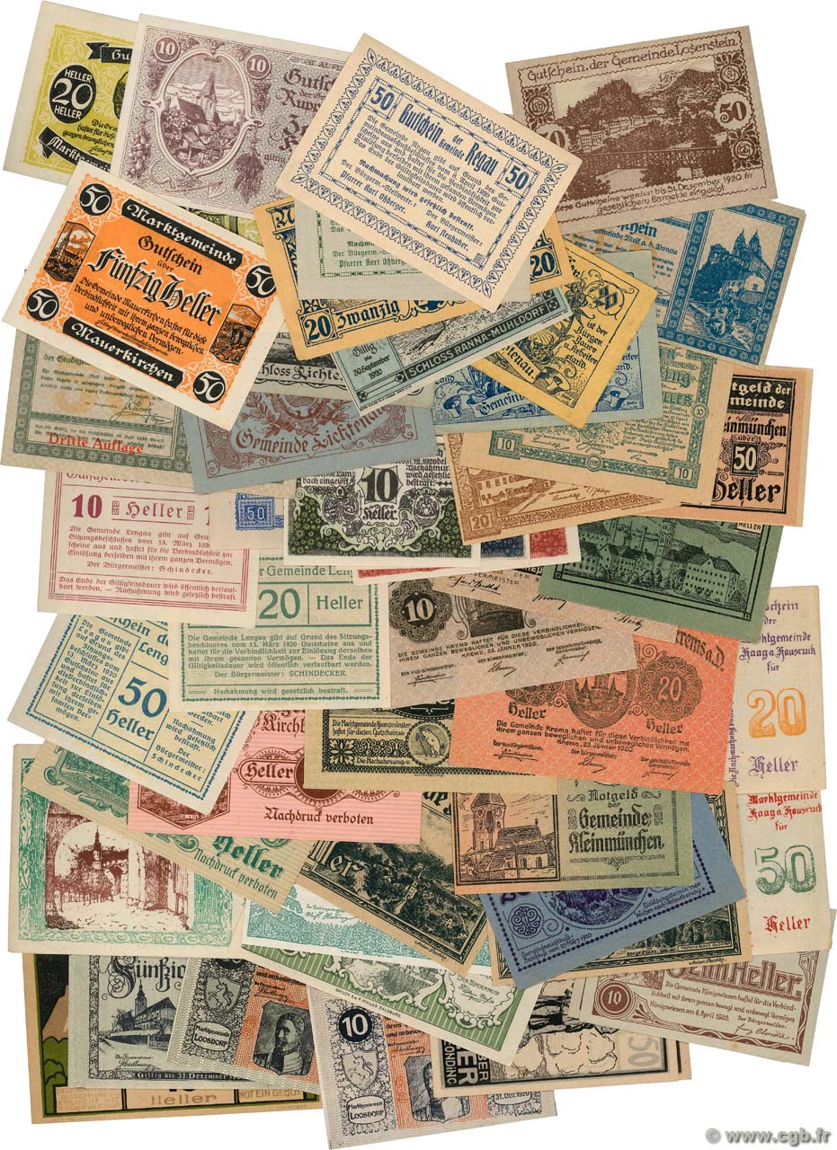 Lot de 50 Billets  AUSTRIA  1923 P.LOT SC+
