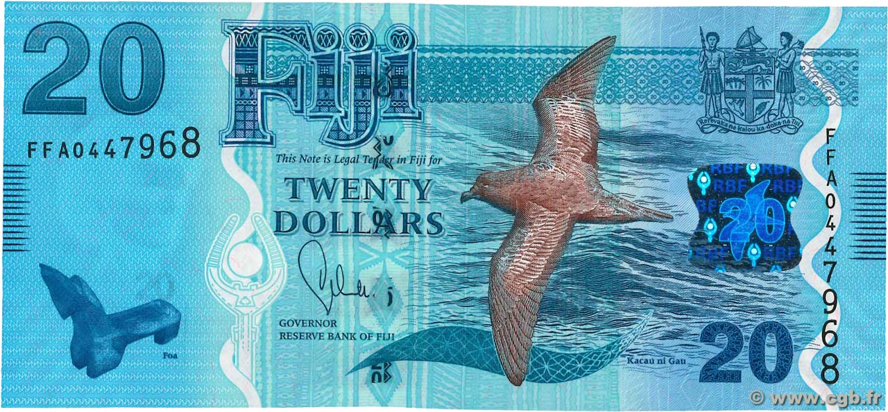 20 Dollars FIDJI  2013 P.117a NEUF