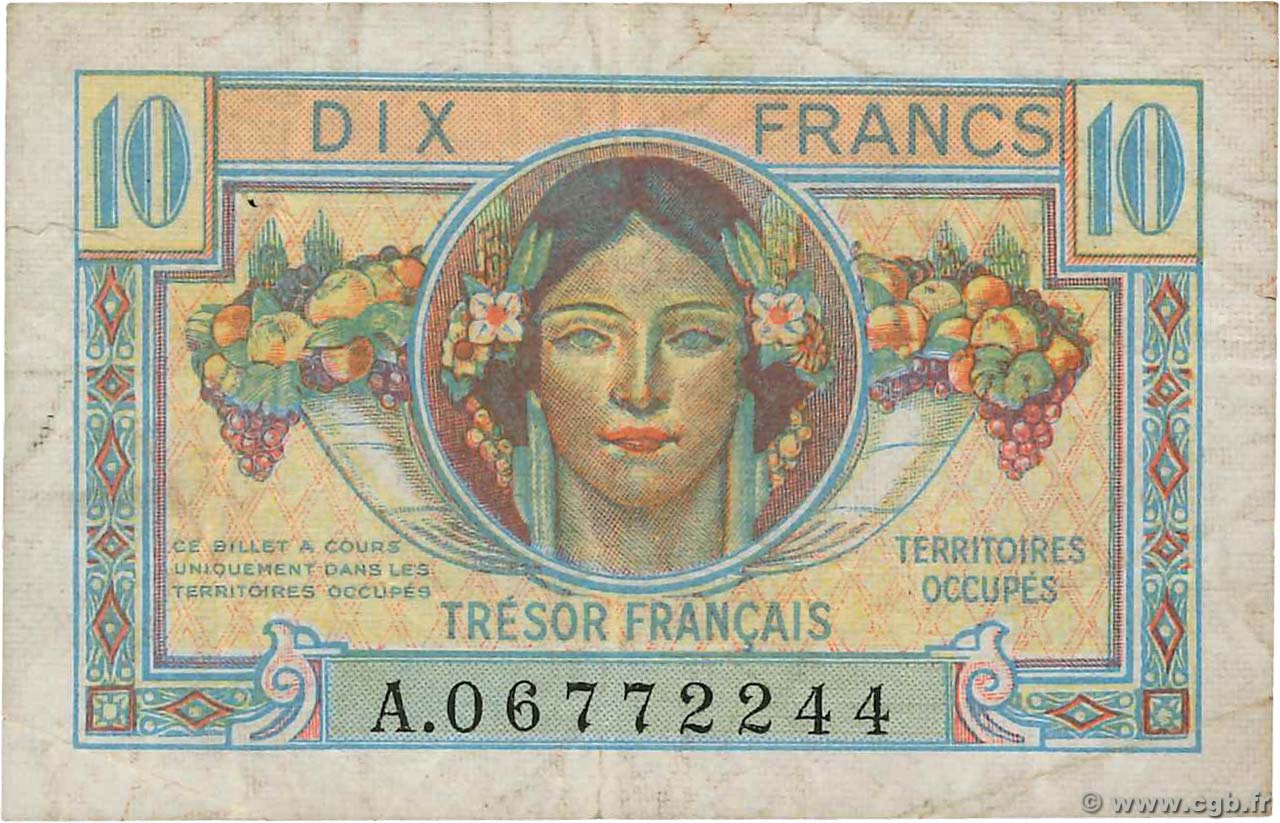 10 Francs TRÉSOR FRANÇAIS FRANCIA  1947 VF.30.01 q.BB