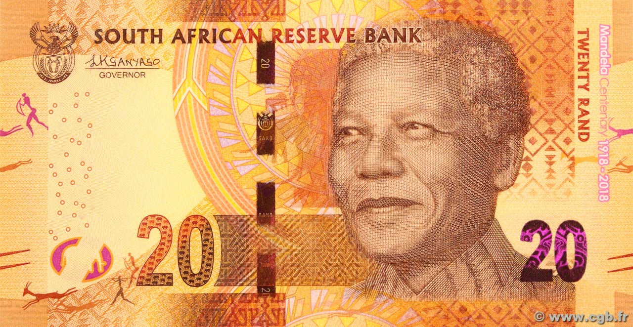 20 Rand SUDAFRICA  2018 P.144 FDC