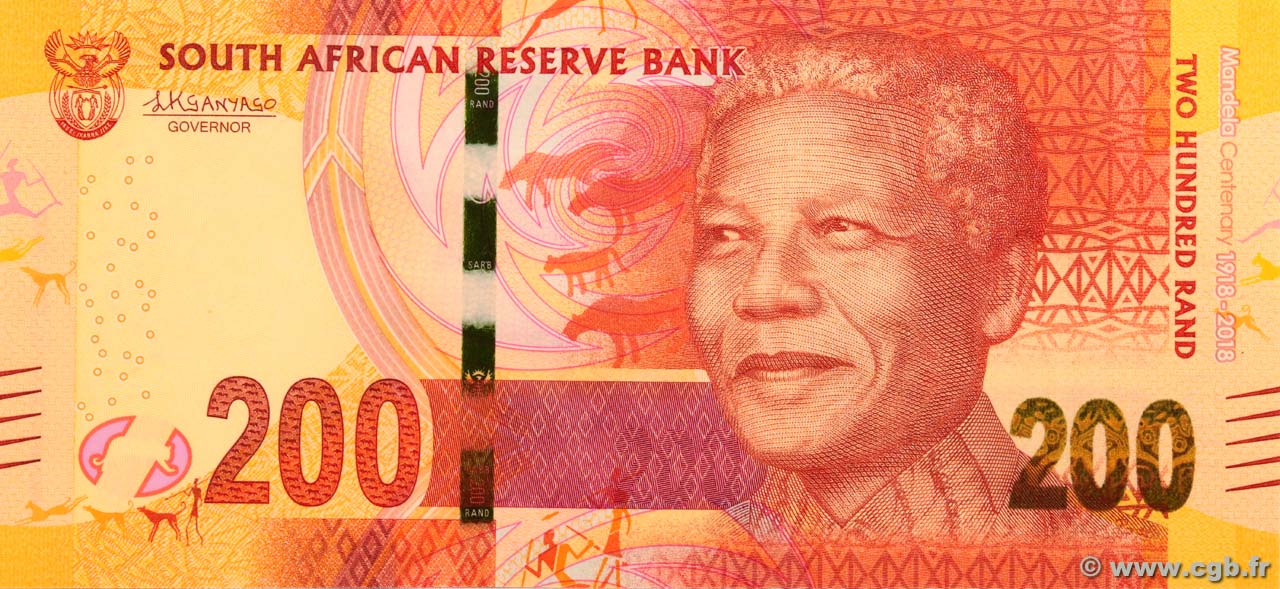 200 Rand SOUTH AFRICA  2018 P.147 UNC