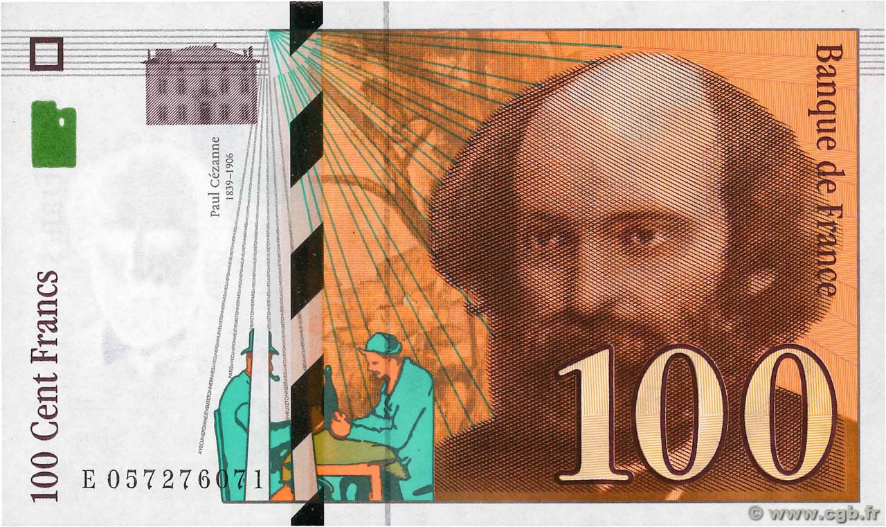 100 Francs CÉZANNE FRANCE  1998 F.74.02 AU-