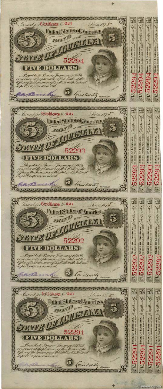 5 Dollars STATI UNITI D AMERICA  1886 P.- SPL