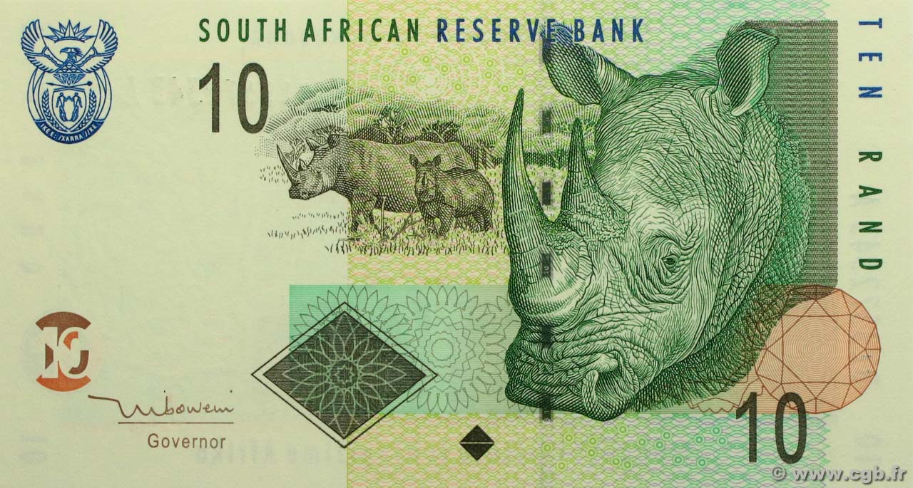 10 Rand SüDAFRIKA  2005 P.128a ST