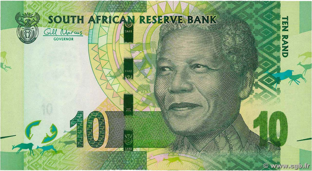 10 Rand SüDAFRIKA  2012 P.133 ST
