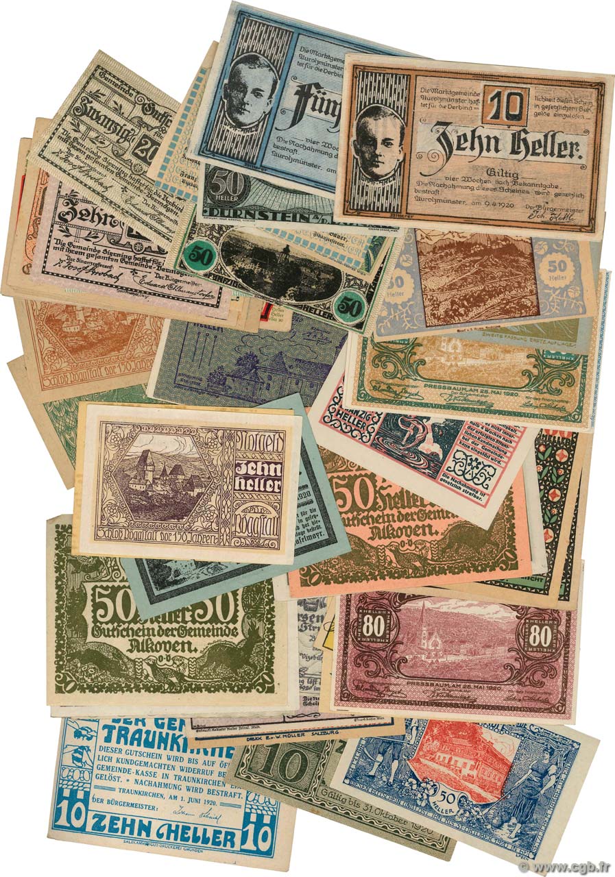 Lot de 50 Billets  AUTRICHE  1923 P.LOT pr.NEUF