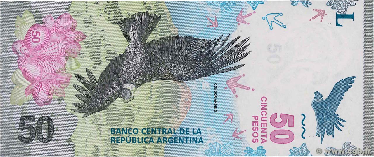 50 Pesos ARGENTINA  2018 P.363 UNC