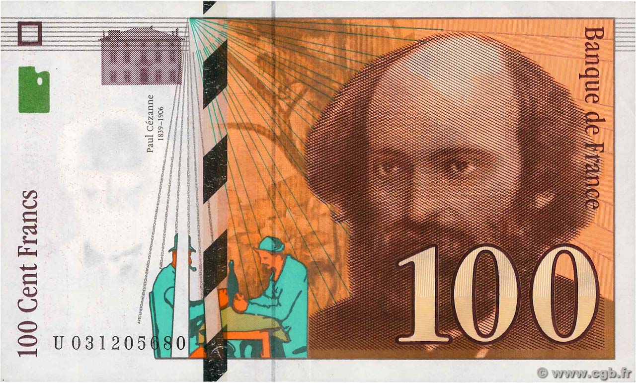 100 Francs CÉZANNE FRANCIA  1997 F.74.01 q.SPL