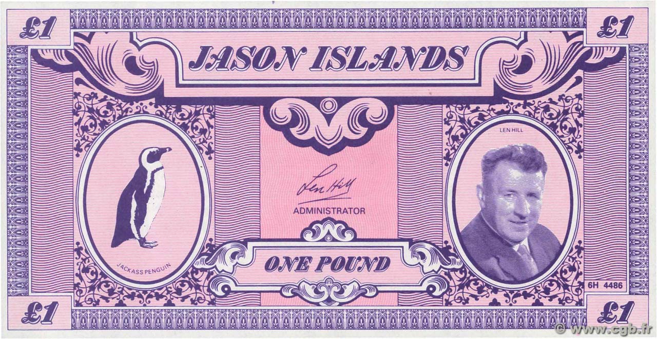 1 Pound JASON S ISLANDS  2007  UNC