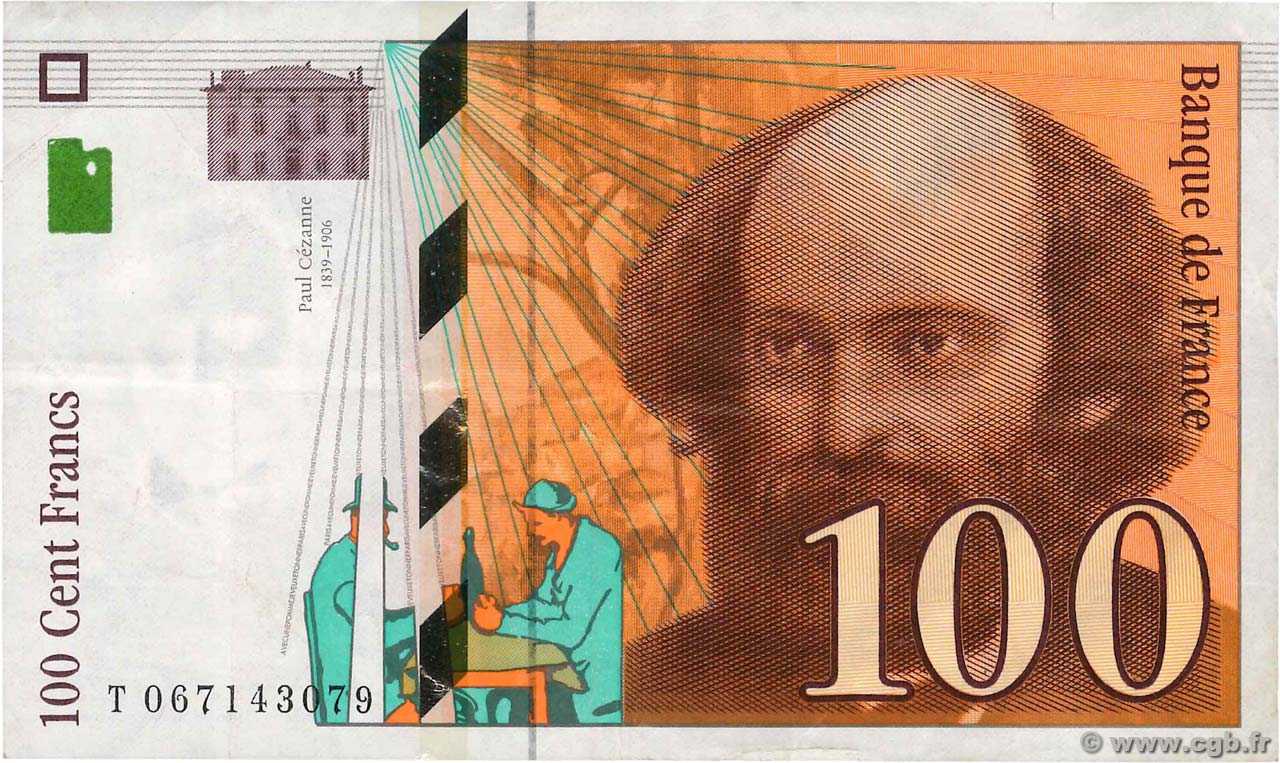 100 Francs CÉZANNE FRANKREICH  1998 F.74.02 fSS