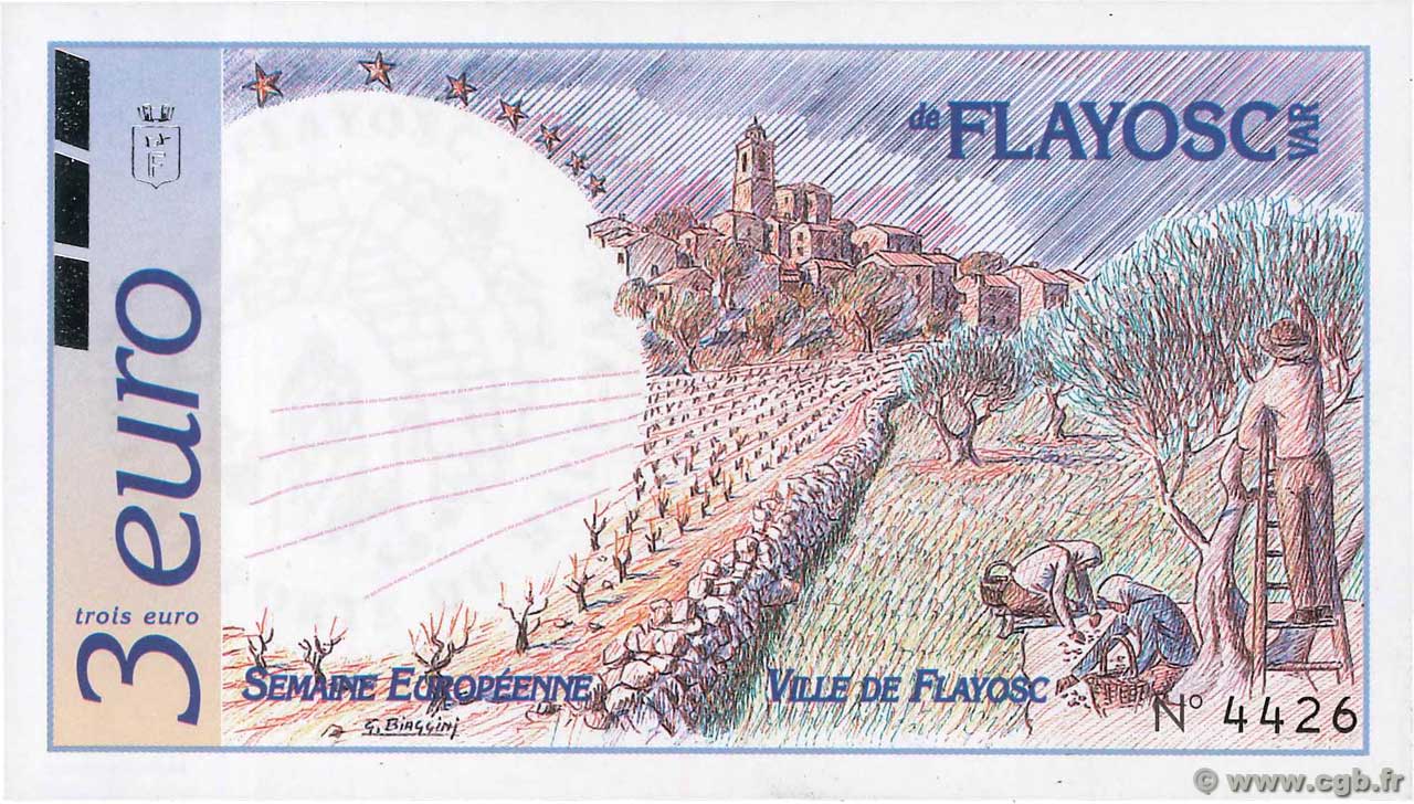 3 Euro FRANCE regionalism and various  1996  UNC-