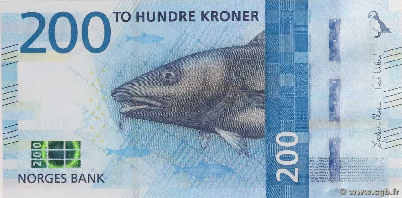 200 Kroner NORVÈGE  2016 P.55 FDC