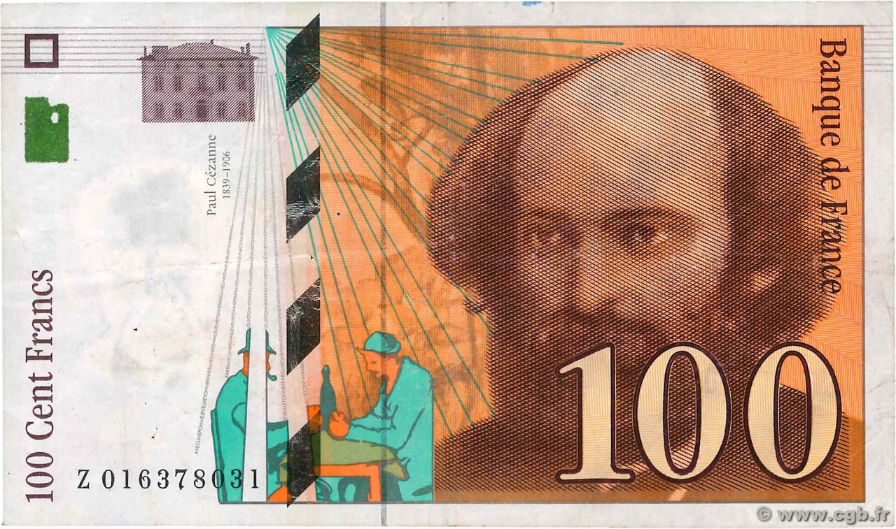 100 Francs CÉZANNE FRANCIA  1997 F.74.01 BC