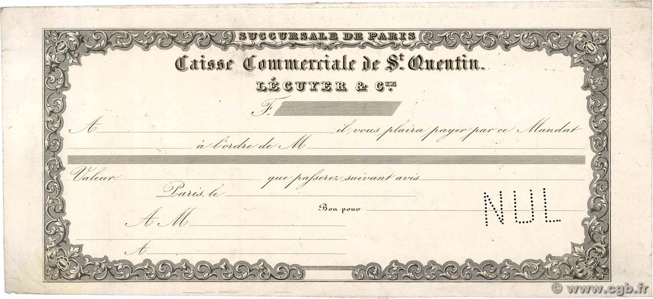 Francs Épreuve FRANCE regionalismo y varios Paris 1840 DOC.Mandat MBC